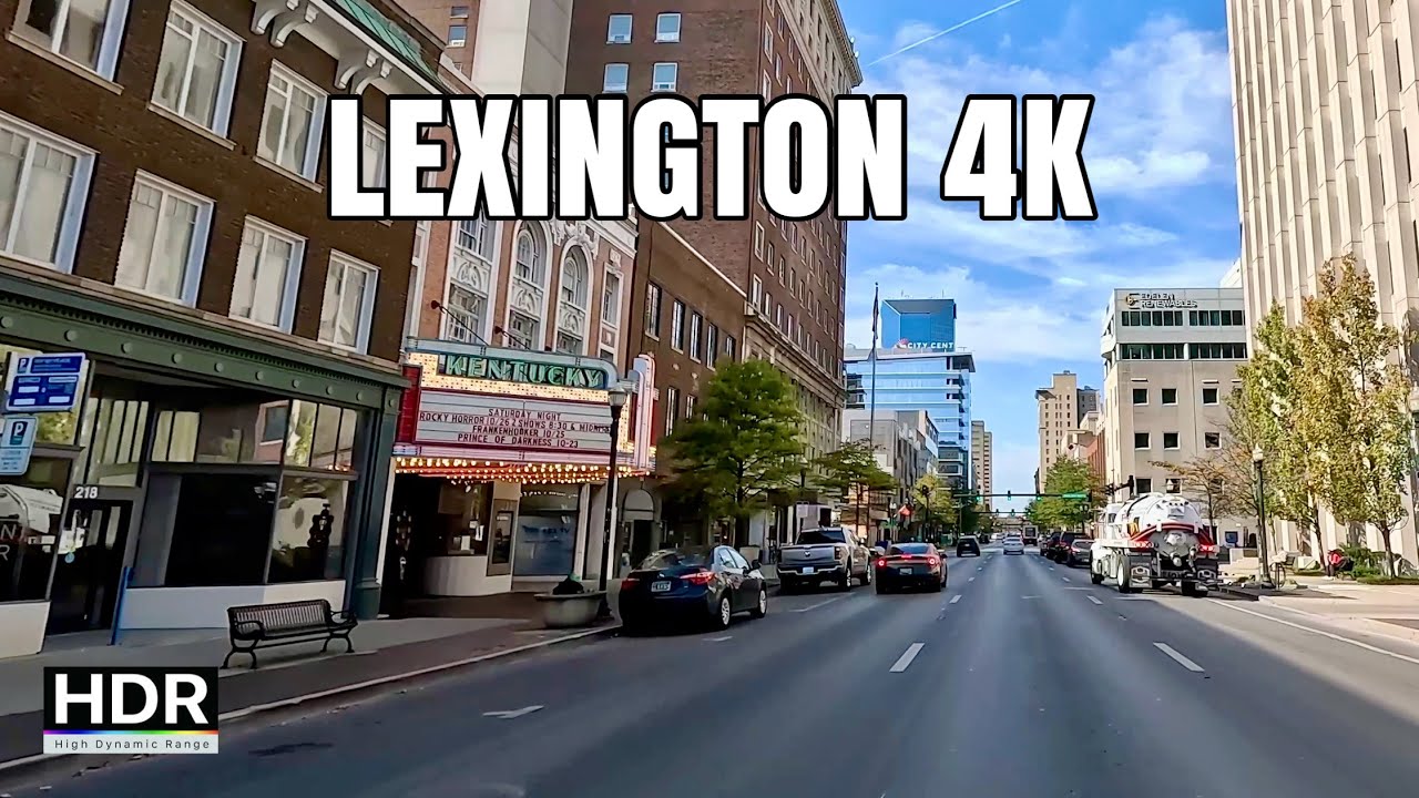 Driving Downtown Lexington, Kentucky 4K || HDR Downtown, Rupp Arena, University of Kentucky