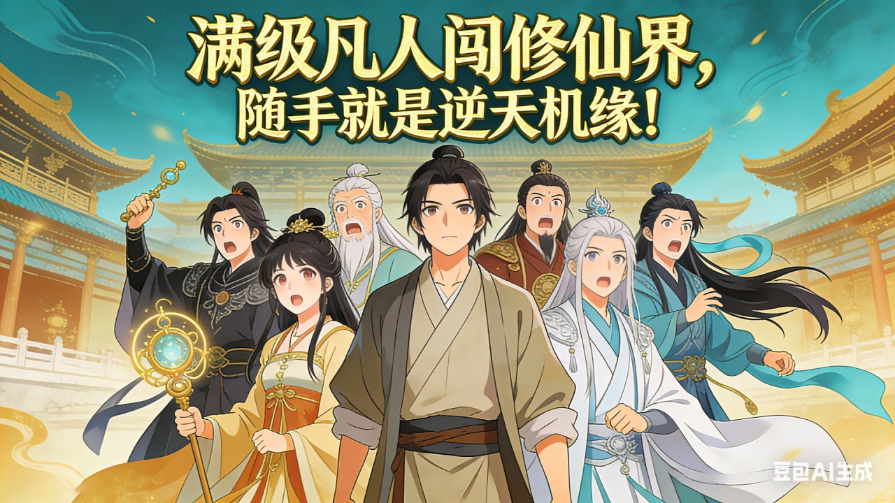 滿級凡人闖修仙界，隨手就是逆天機緣！#修仙小說#劇情#動漫解說 #故事