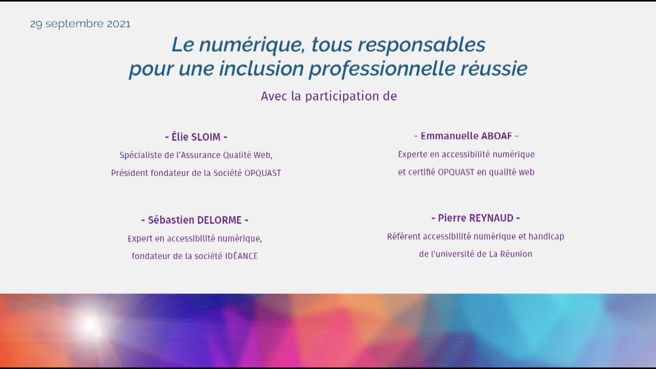 Le numérique, tous responsables pour une inclusion professionnelle réussie
