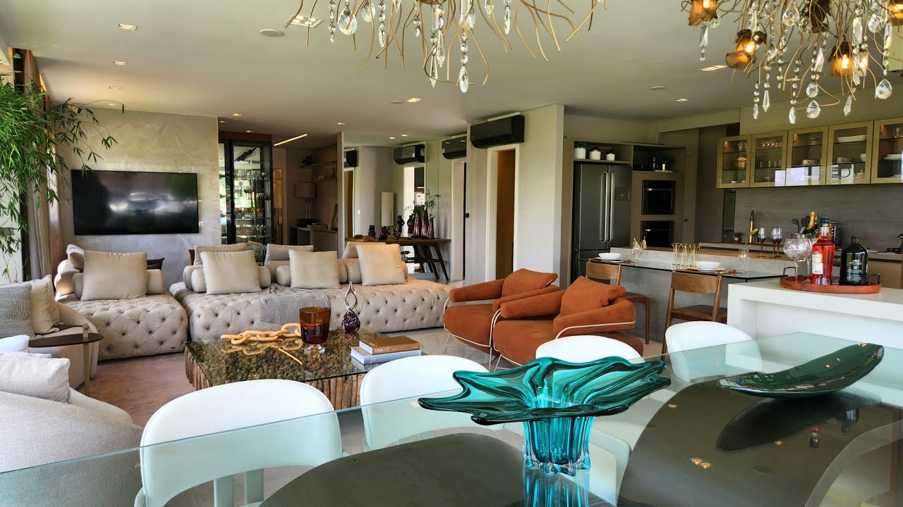 Apartamento decorado de 142m² do Infinity Alphaville, 2 suítes, sala ampliada