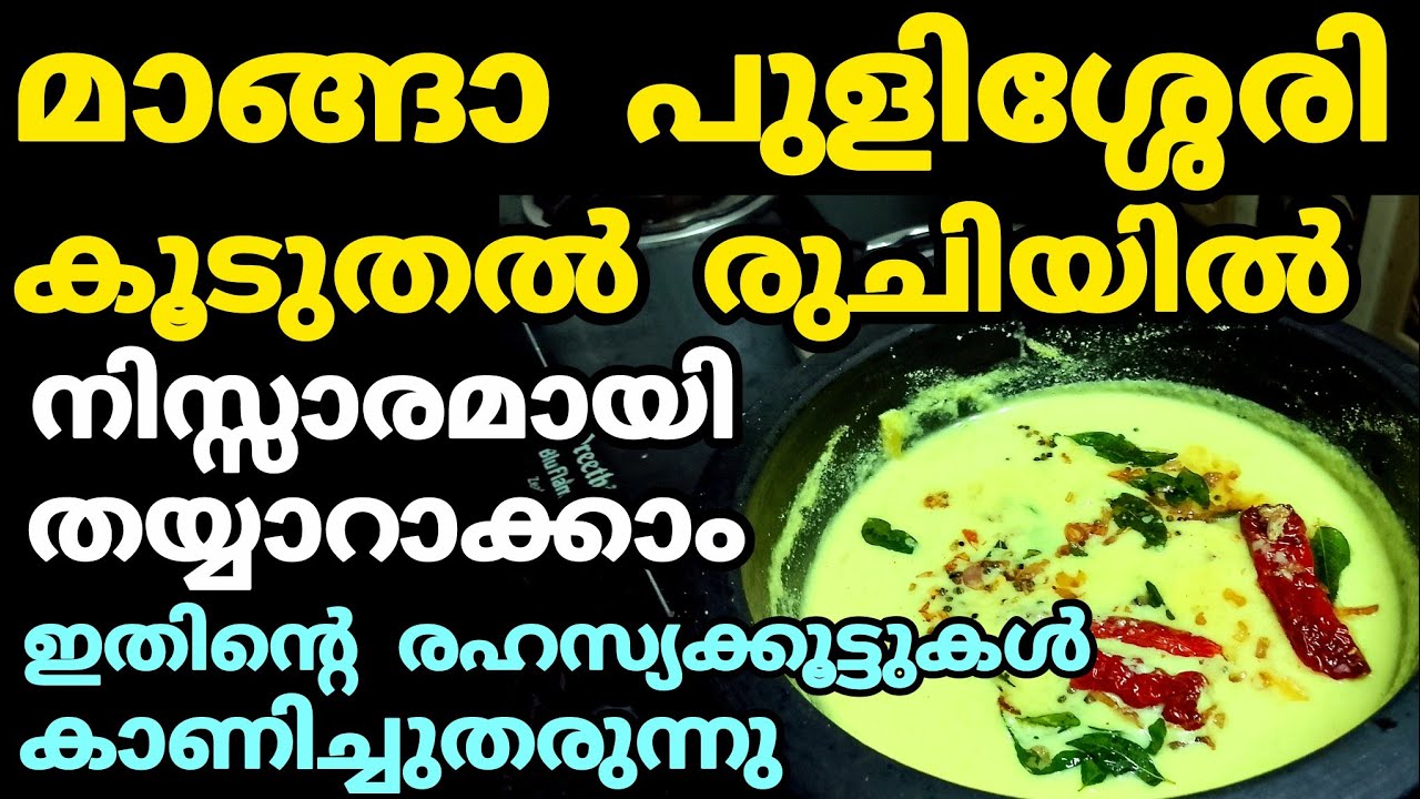 മാങ്ങാ പുളിശ്ശേരി  | ഈ കറി കിടിലം | Sheeja Nediyakkal 
