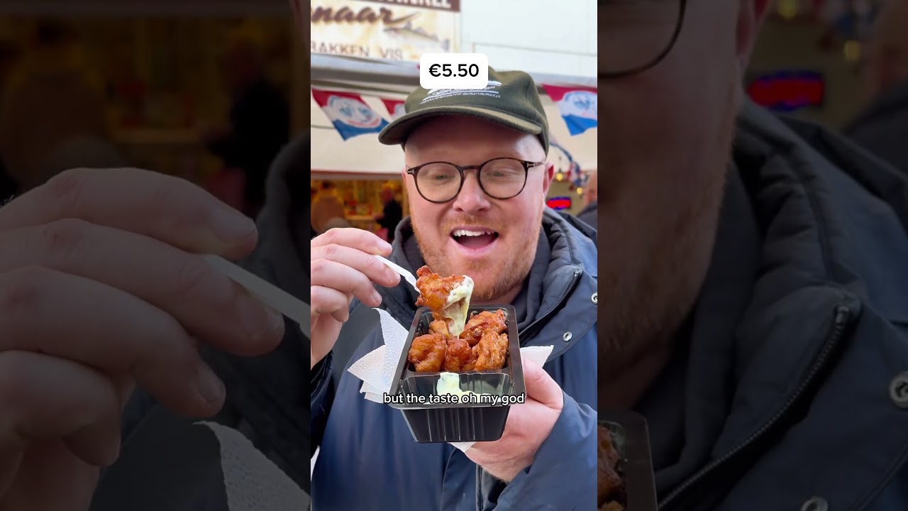 Only eating Dutch food in Amsterdam #amsterdam #food #dutch #foodie #shorts