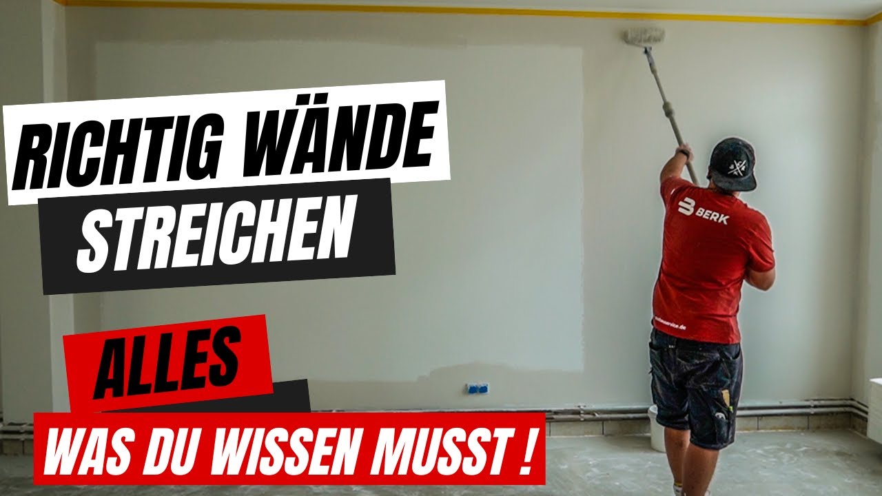 WÄNDE easy SELBER streichen 🤙🏼 ⎜Anleitung