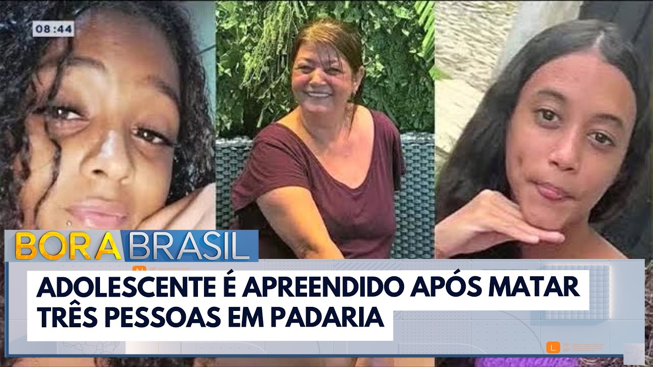 Adolescente mata três pessoas em padaria e é detido