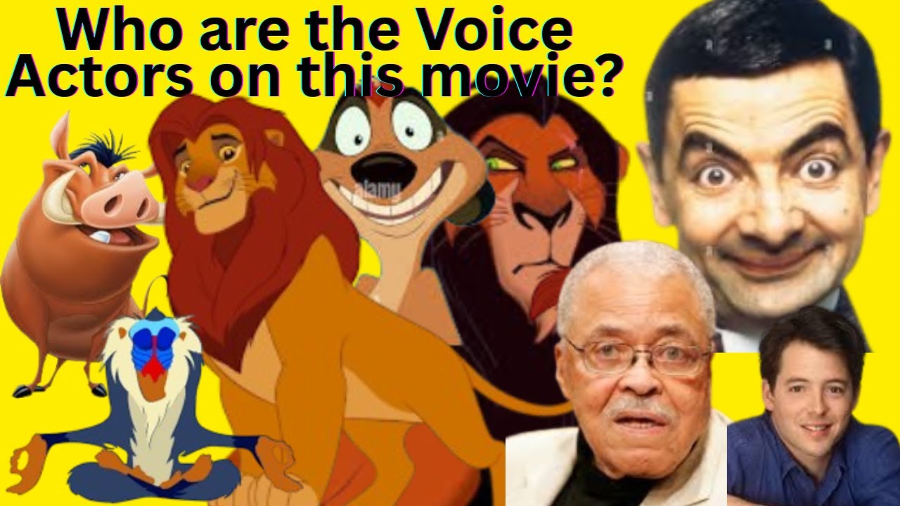 Who are Lion King voice actors?