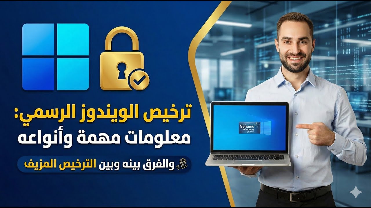 الترخيص الرسمى للويندوز ومدى اهميته لجهازك والفرق بينه وبين الترخيص المزيف واهم انواعه