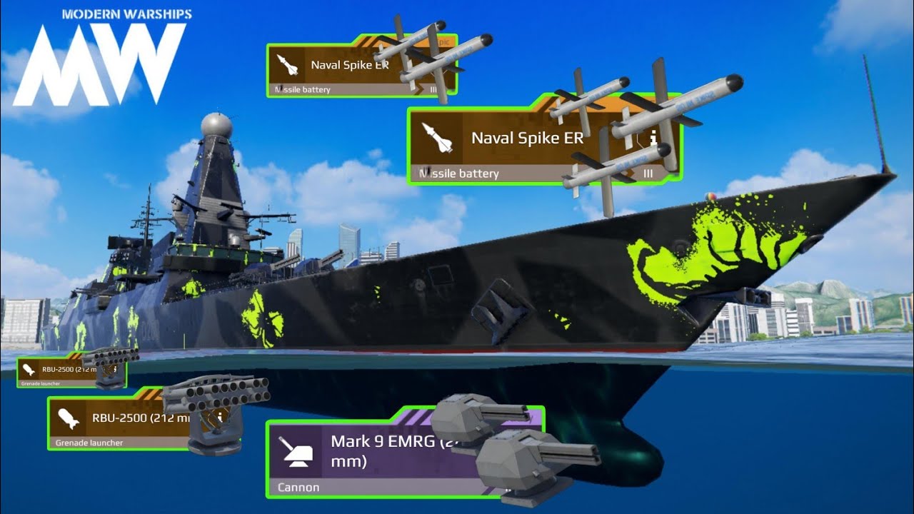 HMS Paladin with 5x Navel Spike ER 🔥 fun to Play - Modern Warships