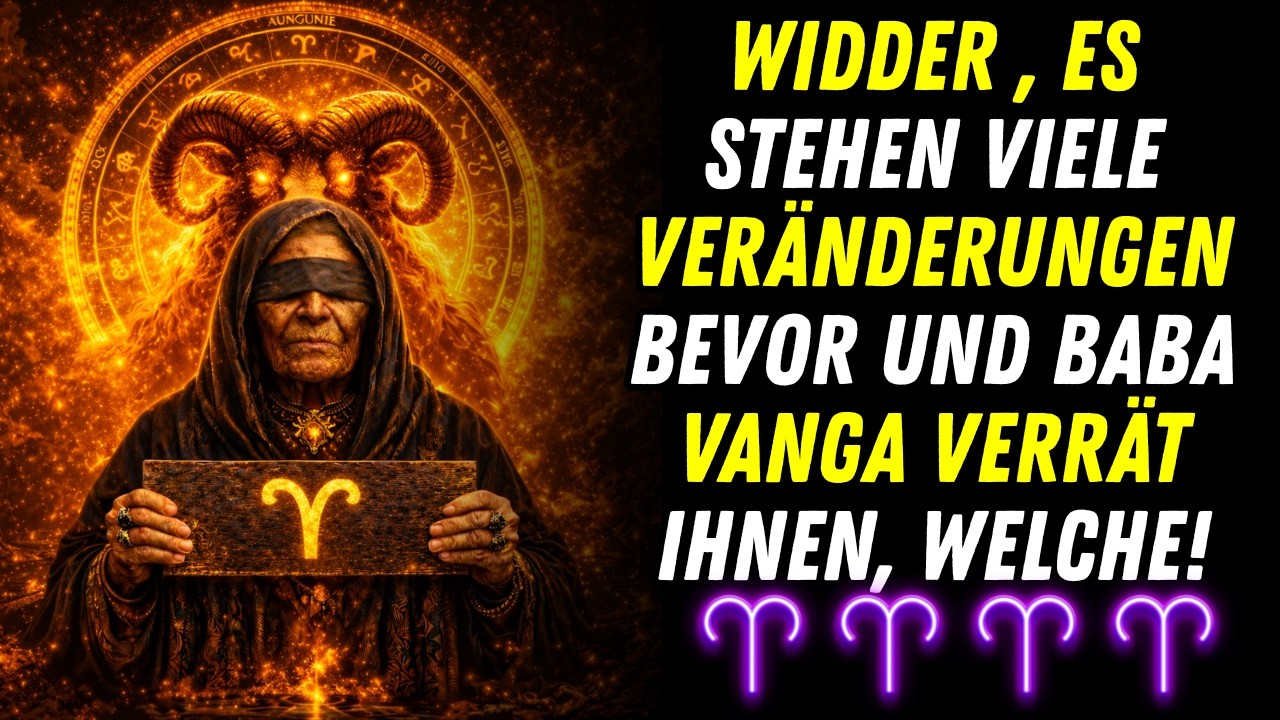Widder: Ihr Leben wird nach 2026 nie mehr dasselbe sein – Baba Vanga hat alles vorhergesehen!