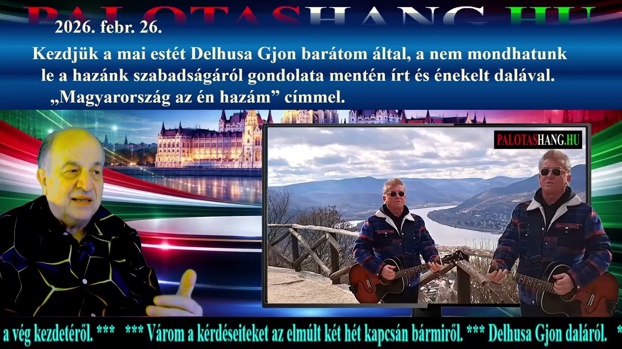 2026. febr. 26. - Csütörtöki kérdés-felelet Palotás Jánossal.  palotashang.hu