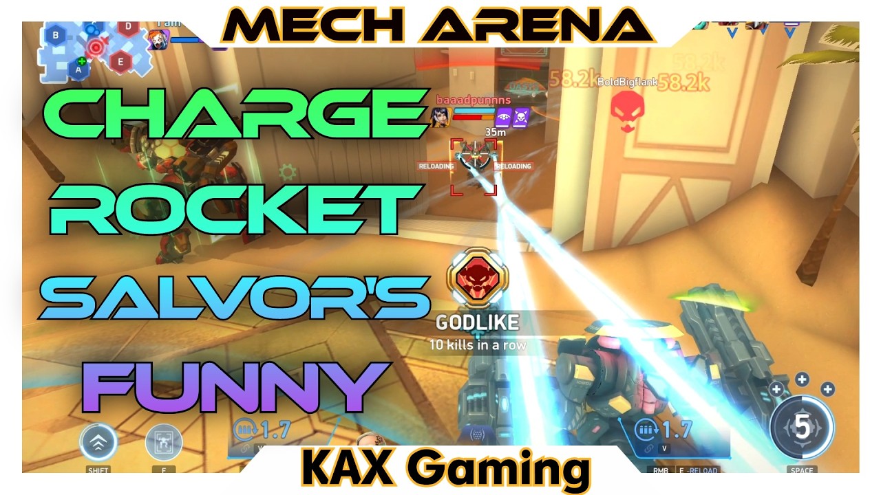 В режиме CPC - Mech Arena персонаж Charge Rocket 16 Salvor был просто уморительным.