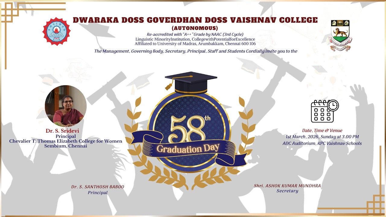 58 TH GRADUATION DAY 01-03-2026 BATCH - III