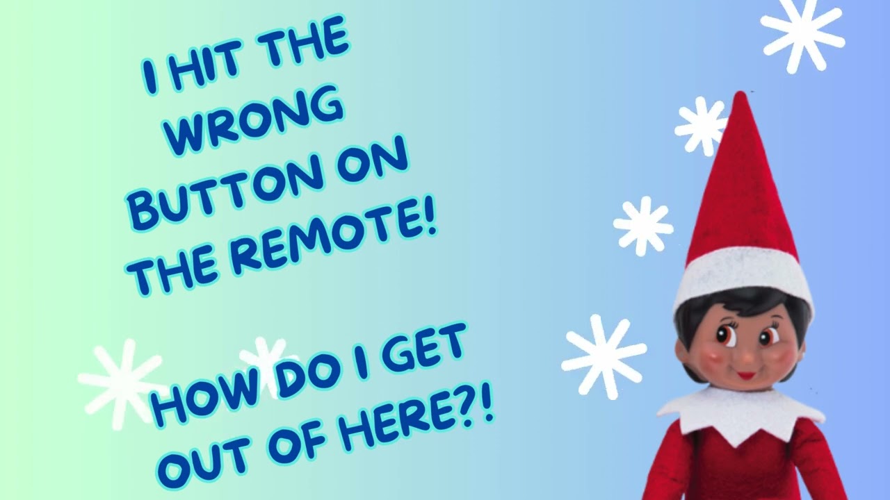 Elf on the Shelf Stuck in the TV - Brown Eyed Girl Elf