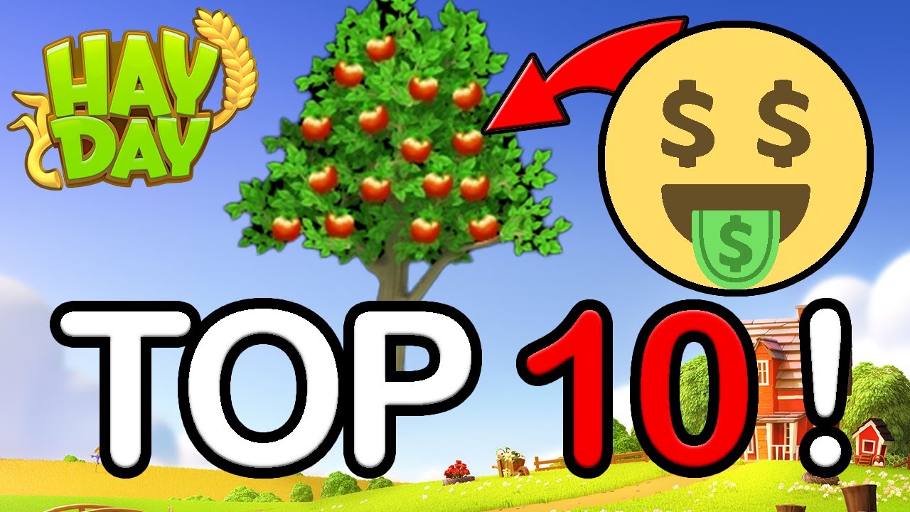 Top 10 BÄUME und BÜSCHE in Hay Day 😍 Geld | SyromerB