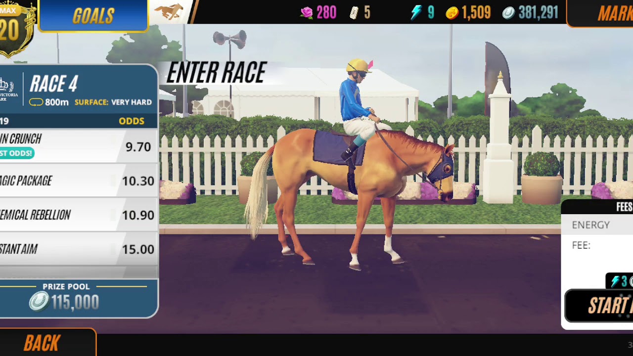 Rival Stars Horse Racing, final race on the map.