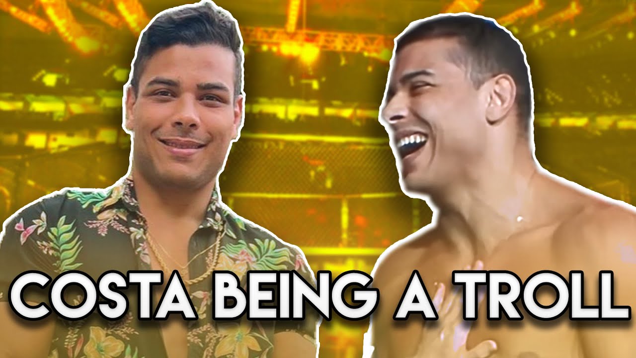Paulo Costa being a troll for 3 minutes straight