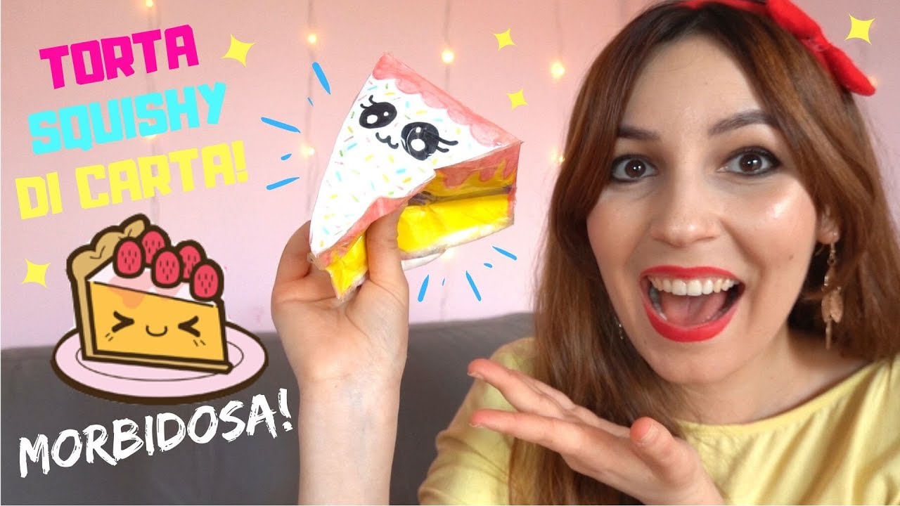 FACCIO UNA TORTA SQUISHY DI CARTA KAWAII! *facilissima da realizzare!*