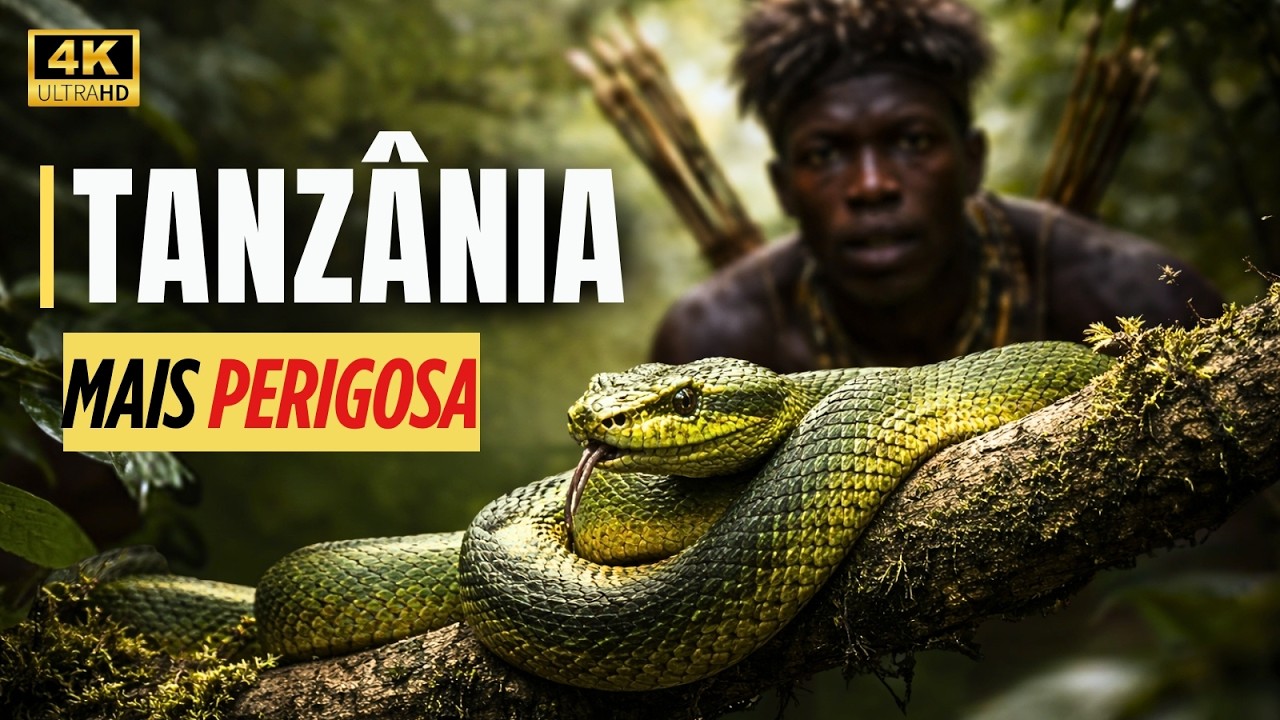 Assim Sobrevivem 7 Tribos da TANZÂNIA Cercadas por Fauna VENENOSA | Documentário Completo