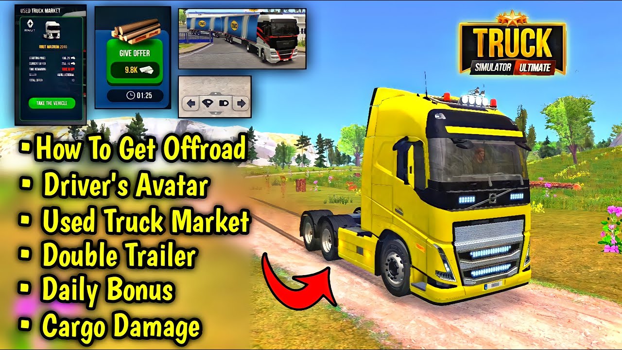 🚚Useful Tips And Tricks In Truck Simulator Ultimate New Update 1.1.8 🏕 | Truck Gameplay
