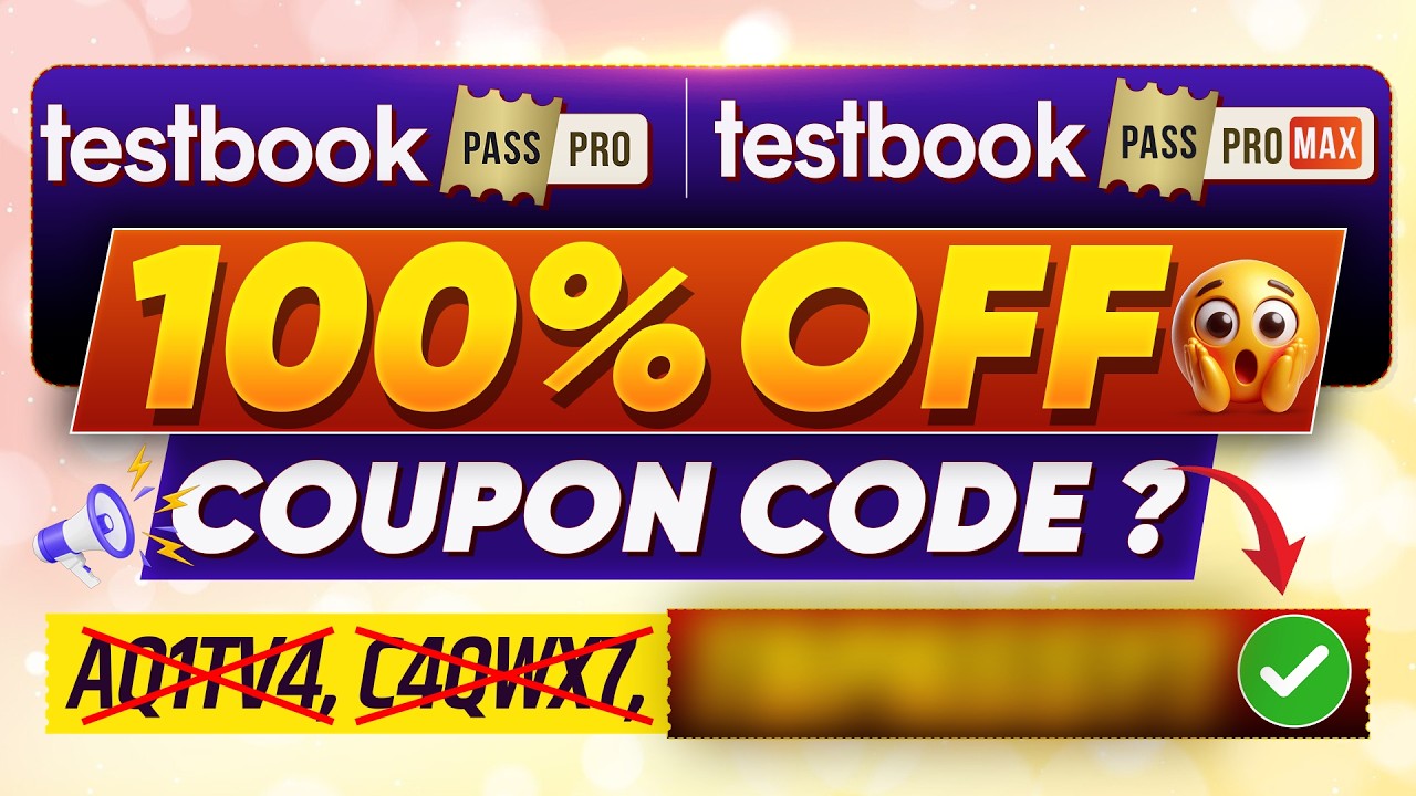 Get MAXIMUM Discount on Testbook Pass Pro with EXCLUSIVE Coupon Code | Testbook Coupon Code Today