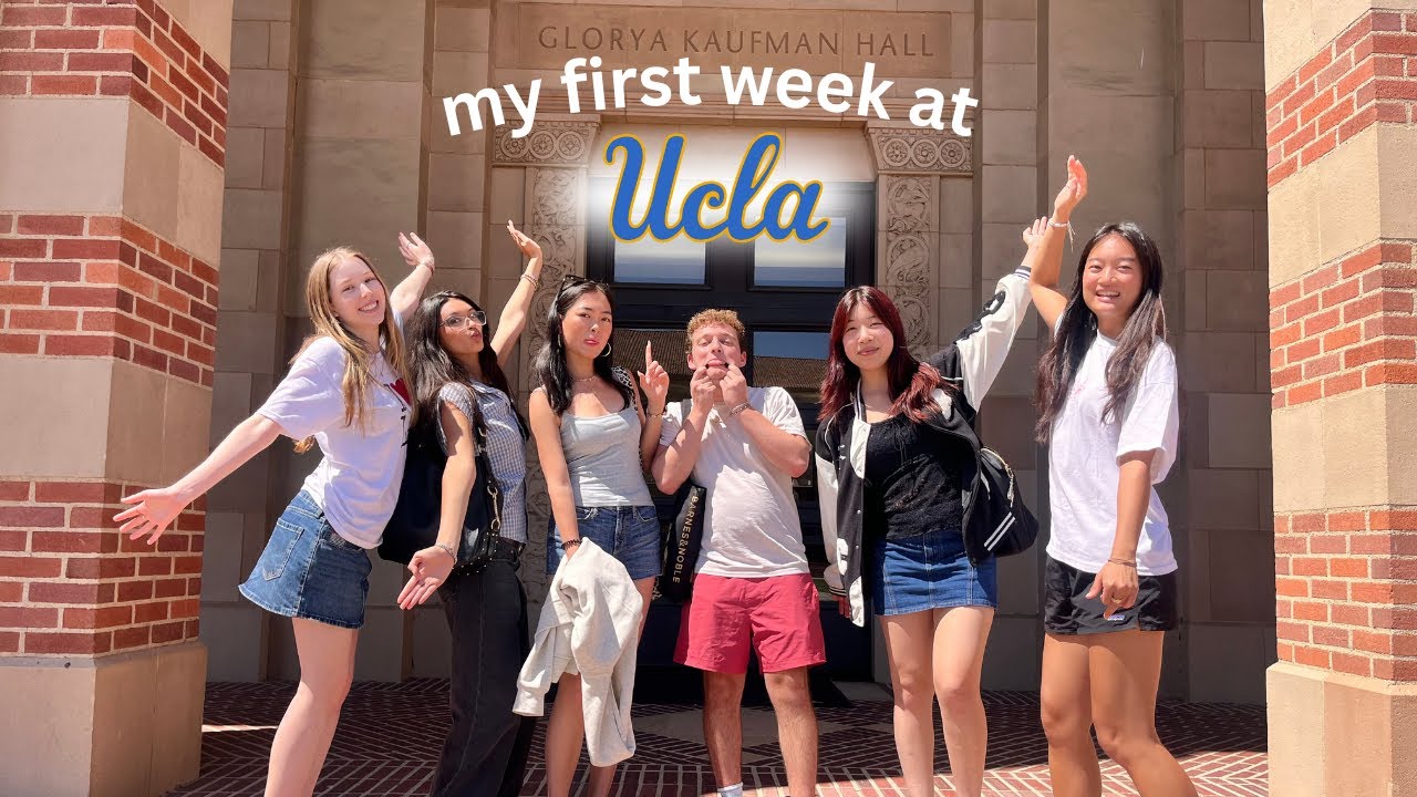 My first week at UCLA!! College move in, making friends, exchange student 🧸🇺🇸