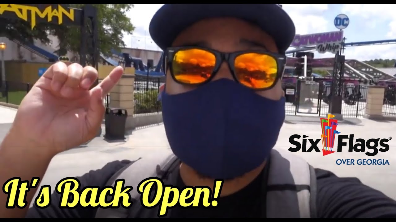 OPENING DAY OF THE ALL-NEW GOTHAM CITY at Six Flags Over Georgia! | 1st Group to Ride Catwoman Whip!