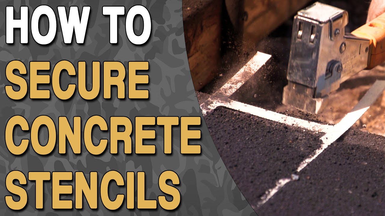 Securing Concrete Stencils To Forms