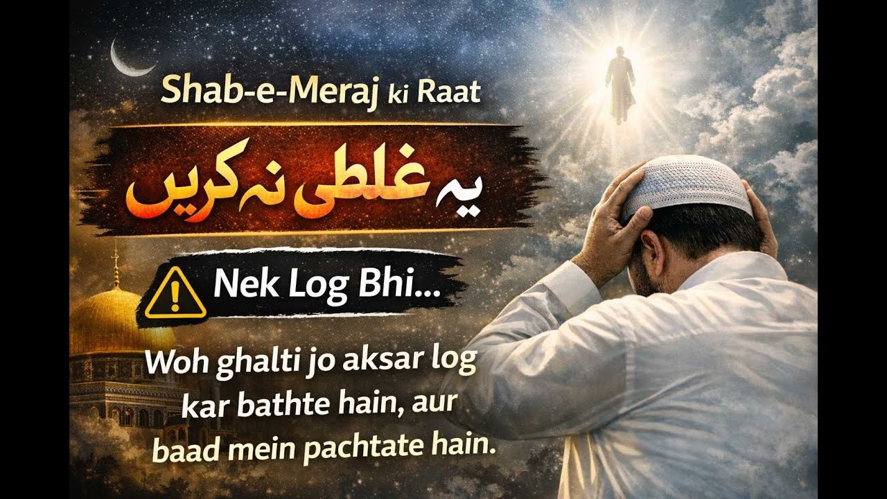 Shab -e- mehraj ya galti mat karna | nek log bhi wo galti aksar karte han karte han #shabemeraj