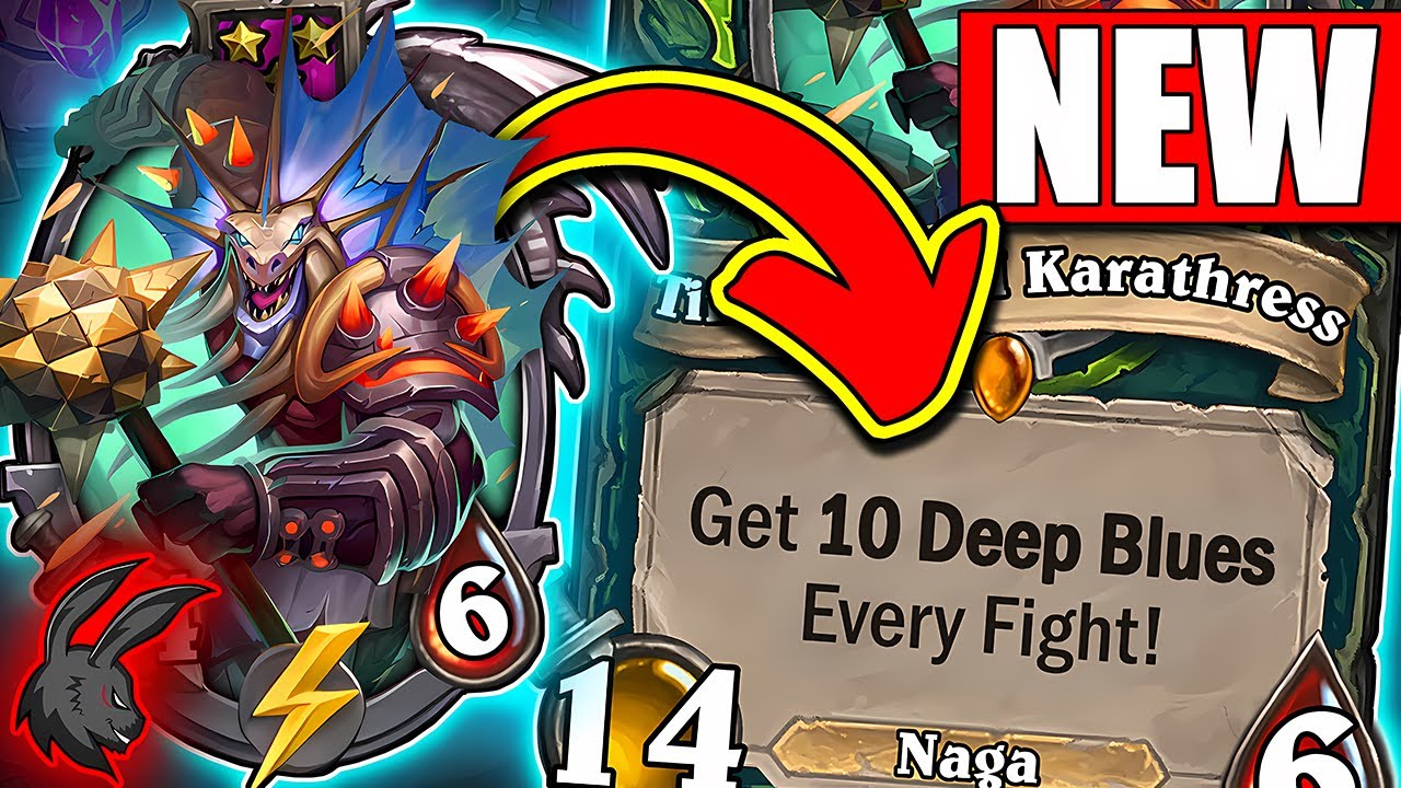 INSANE NEW Deep Blue Strategy | Hearthstone Battlegrounds Season 12