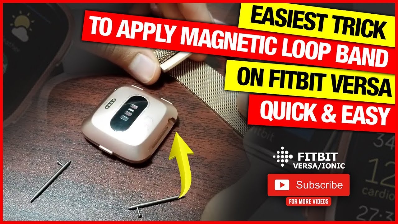 Easiest Trick To Apply Magnetic Milanese Loop Band On Fitbit Versa 3, 2 & Lite