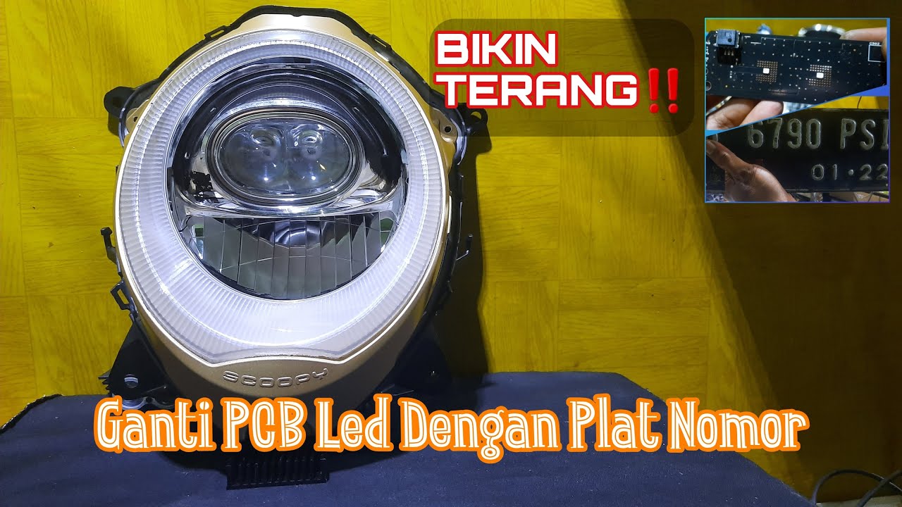 Upgrade Headlight Honda Scoopy. Led Apa Yang Paling Pas...🤔
