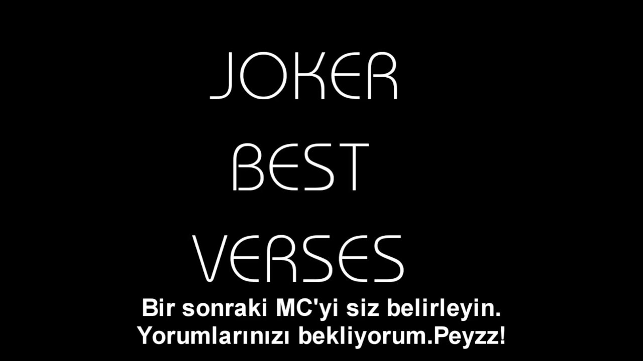 Joker ile 11 Dakika(Lyric best verse's)