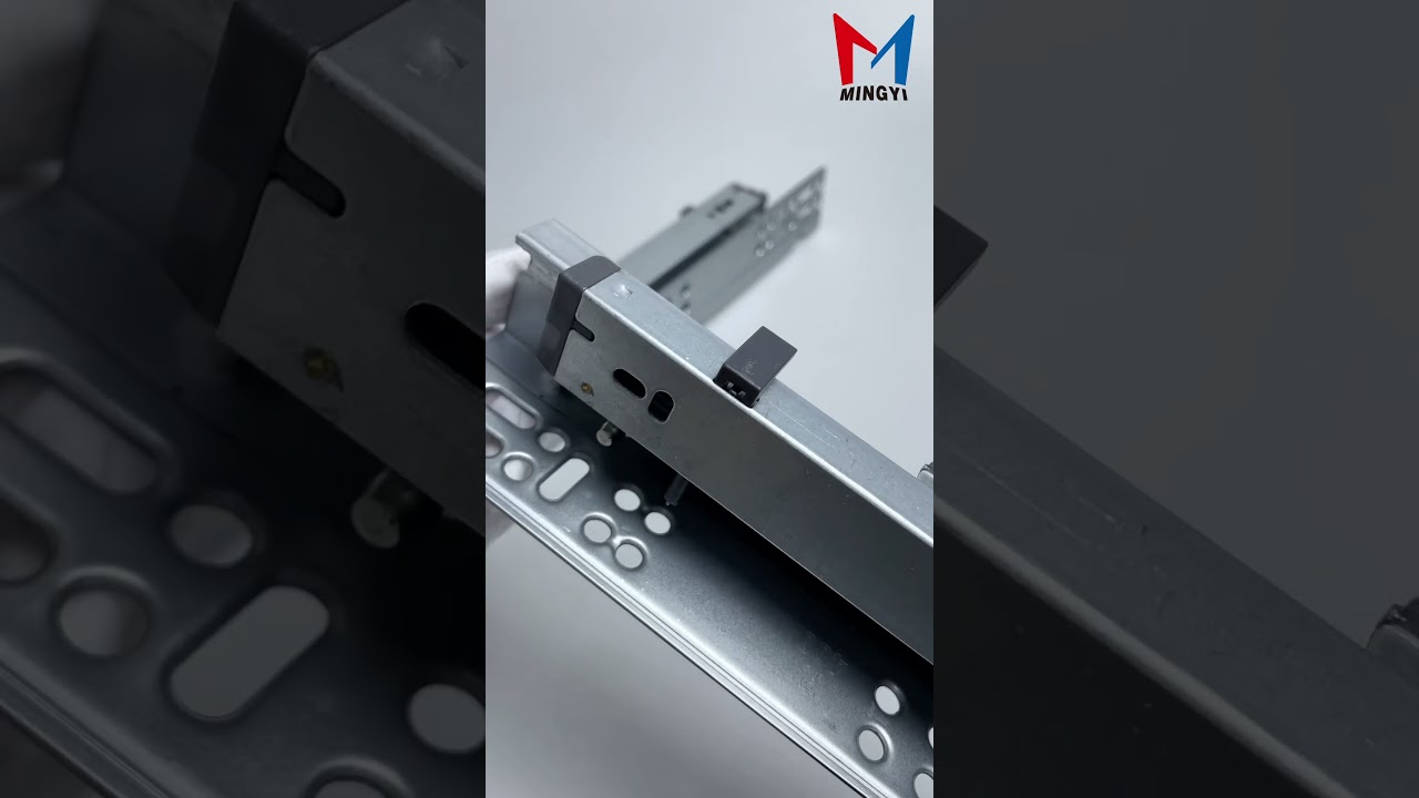 Soft close undermount drawer slides | Product display | Furniture hardware #shorts