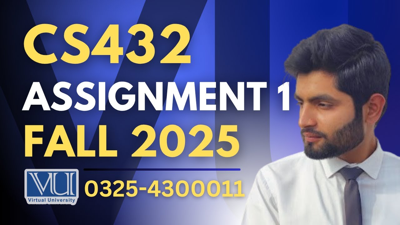 🔴CS432 assignment 1 solution 2025 | CS432 assignment 1 solution fall 2025