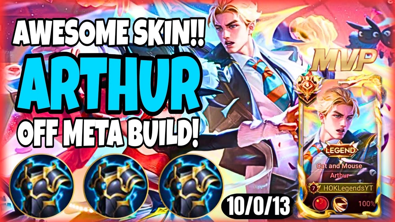 ARTHUR HONOR OF KINGS | HIS LEGENDARY SKIN IS FINALLY HERE!! - RANK S8 EPIC