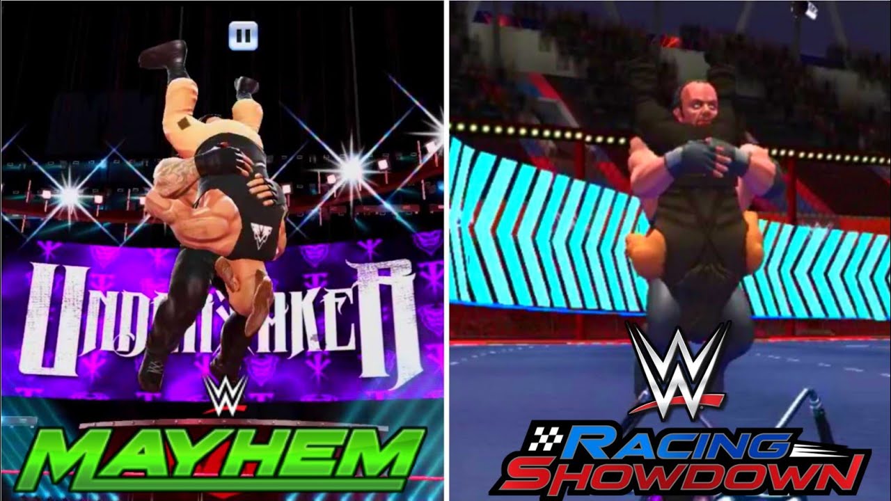 WWE Mayhem Vs WWE Racing Showdown.