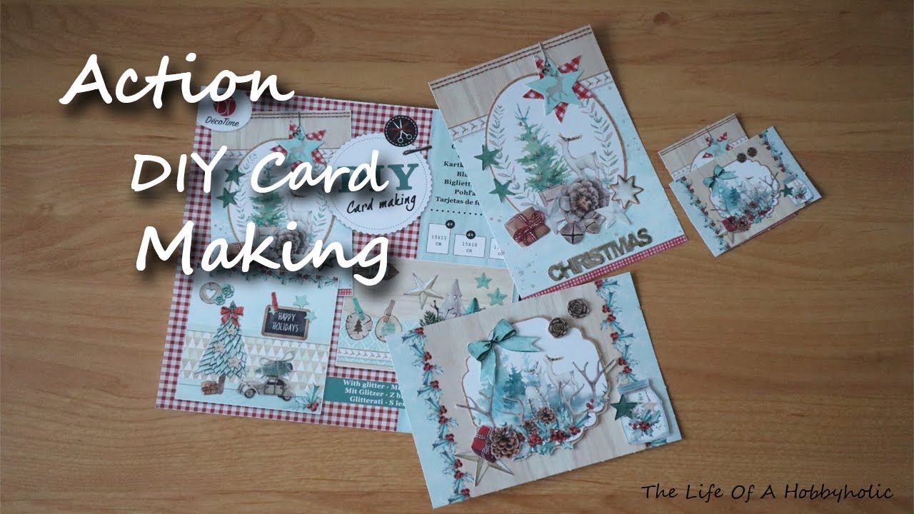 Action DIY Card Making Set -  Kerst Kaarten Maken