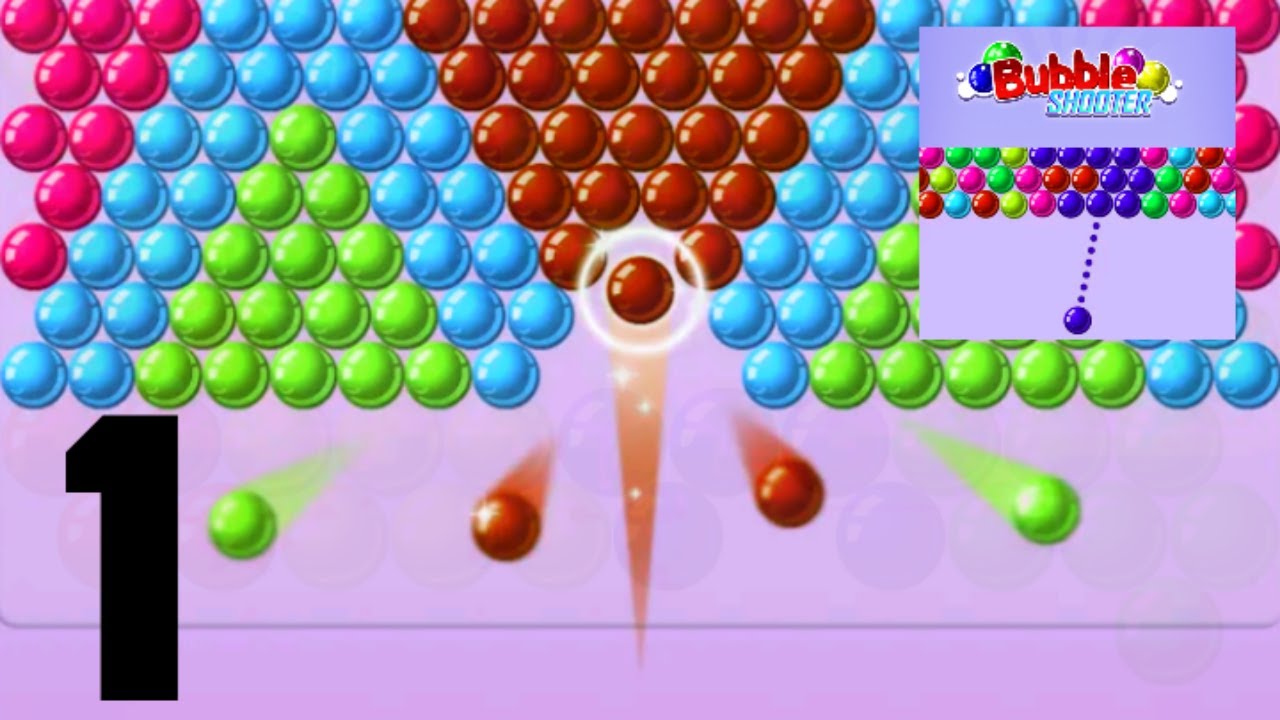 Bubble Shooter - Gameplay Walkthrough Part 1 - Tutorial Level 1-5 (iOS, Android)