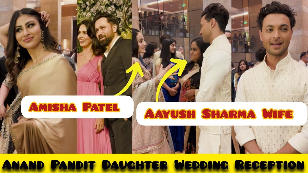 Aayush Sharma With Wife, Emraan Hashmi Mouni Roy, Arrives At Anand Pandit Daughter Wedding Reception
