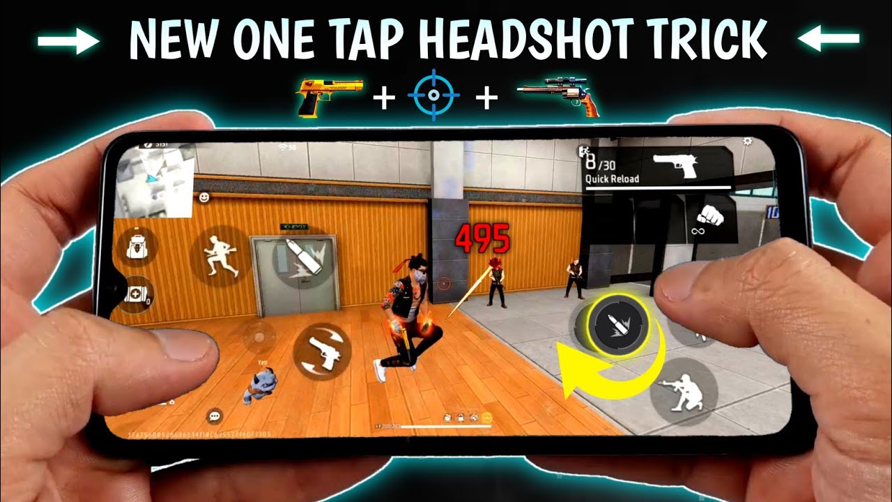 New One Tap Headshot Trick [ 2024 ] Handcam - Free Fire New Headshot Setting 