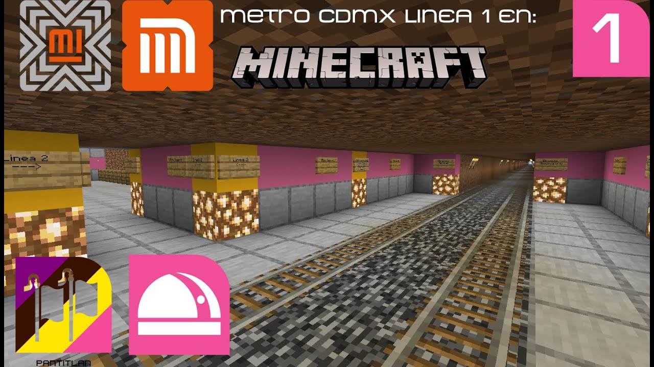 Metro Linea 1 CDMX - Pantitlan - Observatorio (Minecraft.1.21)