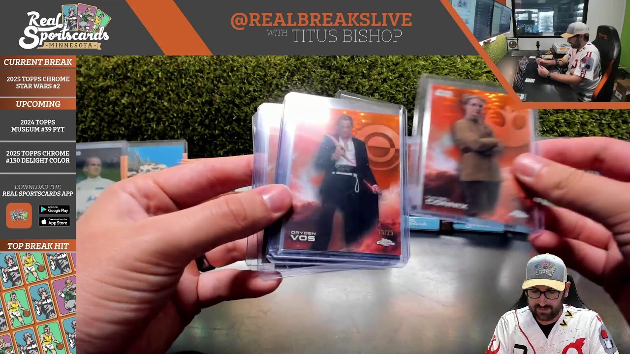 2025 Topps Chrome Star Wars #2 DELIGHT Full Case Pick Your Character (8/20/25)