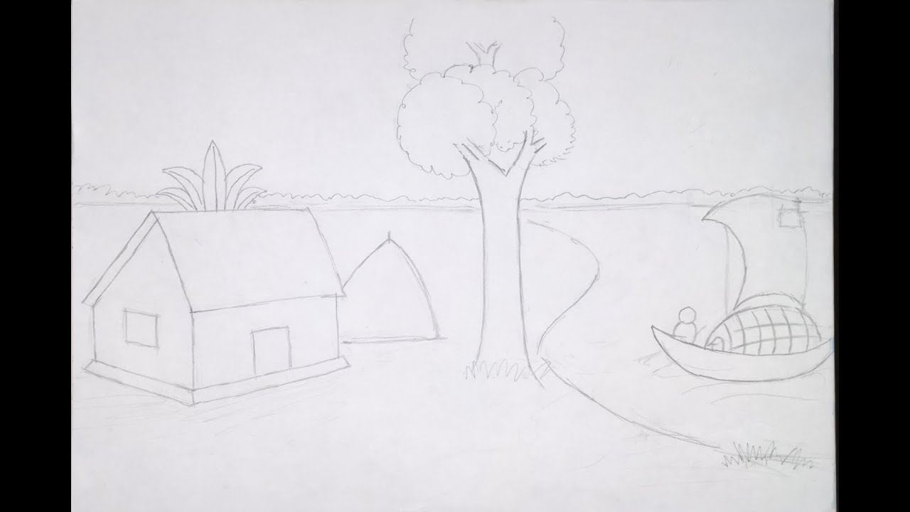 Easy scenery drawing