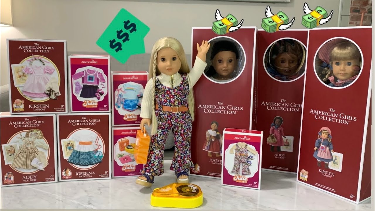 Unboxing New American Girl Re-Historical Haul: Julie, Addy, Kirsten, Josefina