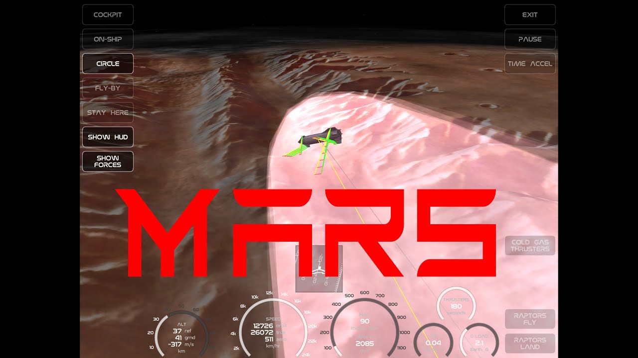 How to land a STARSHIP on MARS