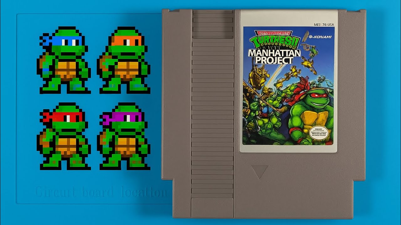 ASMR Retro Clean: Teenage Mutant Ninja Turtles III – The Manhattan Project 🐢✨