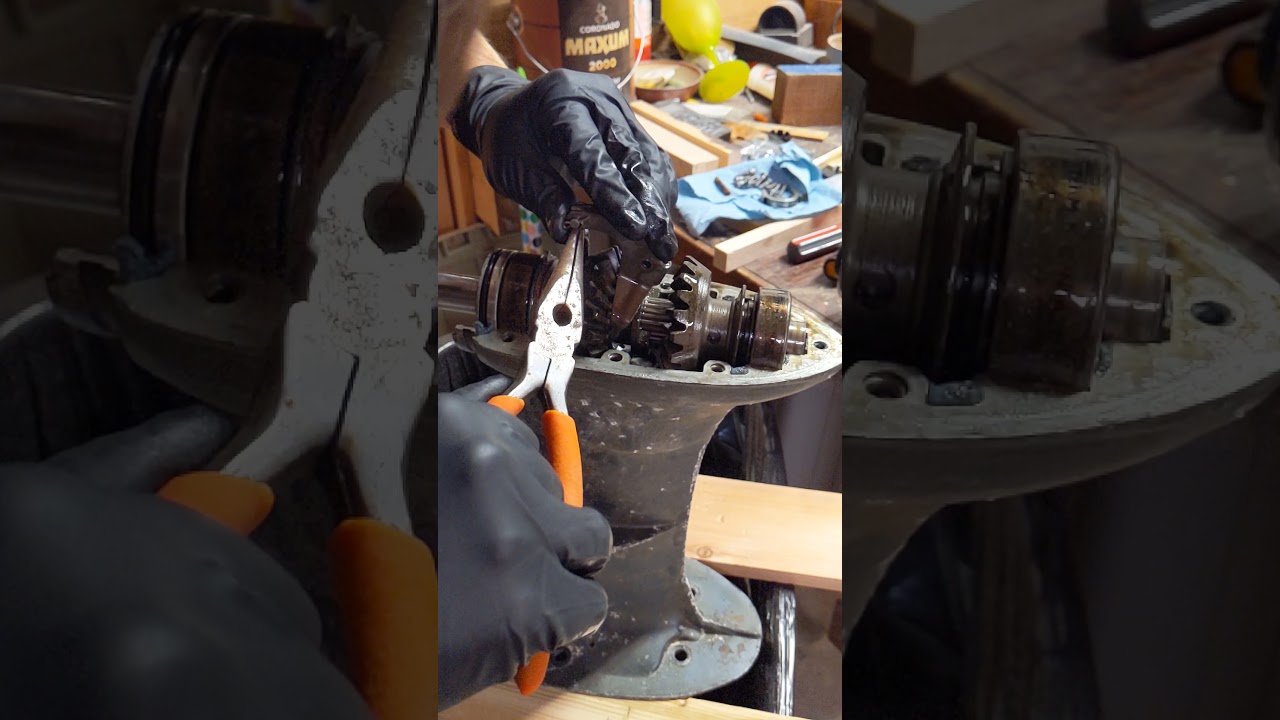 Episode 9: 1965 Evinrude 40hp Big Twin outboard motor shifting problems fix