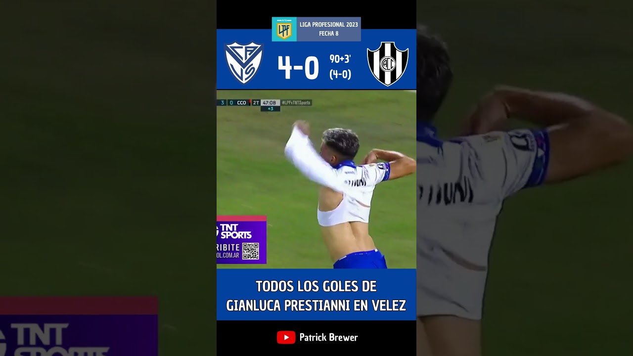 TODOS los GOLES de GIANLUCA PRESTIANNI en VELEZ #futbol #futbolargentino #benfica #golazo #vinicius