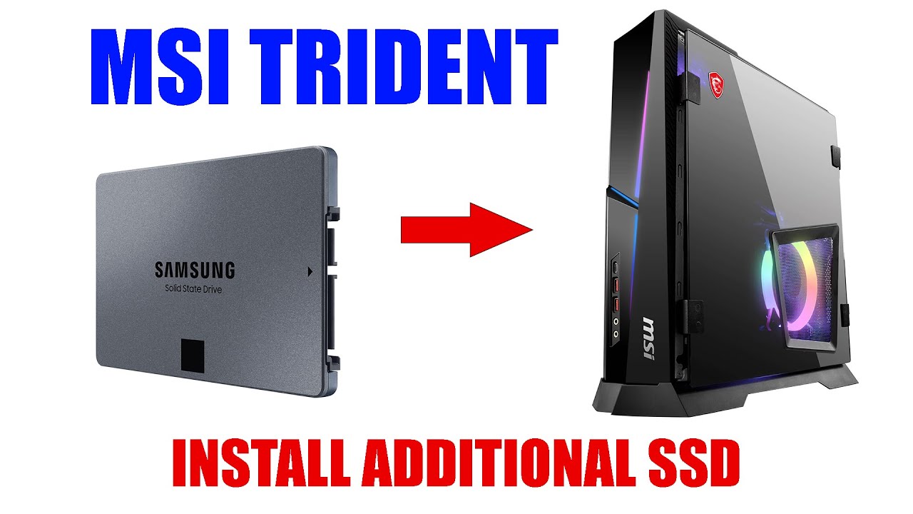 How to Add an SSD Hard Drive to MSI Trident [ Trident X, 3, AS SSD Upgrade Install Tutorial ]