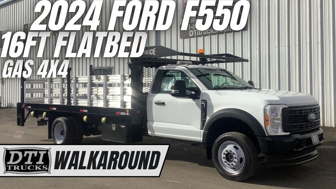 2023 Ford F550 Stakeside Flatbed, Gas, Liftgate #17988M