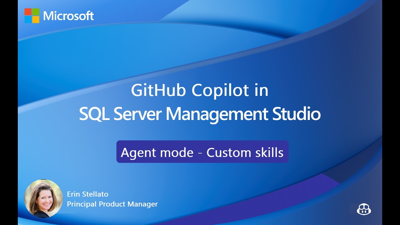 GitHub Copilot в SSMS: пользовательские навыки для режима агента (предварительная версия)